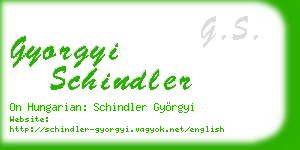 gyorgyi schindler business card
